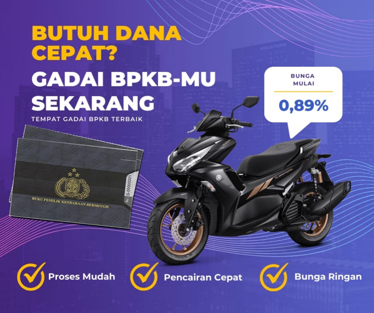 Kredit Jaminan Bpkb Motor Yamaha Aerox 155 Vvas Dapat Dana Berapa? Seperti Ini Simulasinya